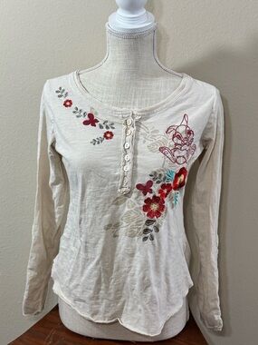 Disney Parks Boutique Thumper and Flower Long Sleeve Cream with Red Accents